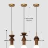 Lampa suspendata Century 3 din lemn de frasin, 9.5 cm x 32 cm, Homedit Lampa suspendata Century 3 din lemn de frasin, 9.5 cm x 32 cm, Homedit