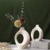 Vaza din ceramica Sarah, 16.2 cm x 21.5 cm x 3.3 cm / 13.8 cm x 17.6 cm x 2.4 cm, Homedit