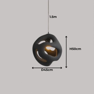 Lampa suspendata Wabi, 45 cm x 50 cm, Homedit Lampa suspendata Wabi, 45 cm x 50 cm, Homedit