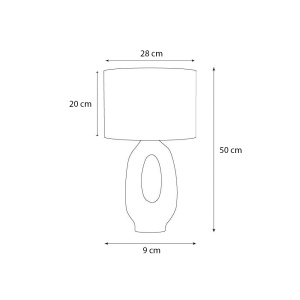 Lampa premium Cruo B, 50 cm x 28 cm, Homedit