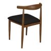 Scaun premium Wegner, lemn masiv de cauciuc si piele, 50 x 51 x 78 cm, Homedit