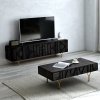 Comoda TV din lemn masiv stejar 180 cm premium Geotry, 180 x 40 x 65 cm, Homedit Comoda TV din lemn masiv stejar 180 cm premium Geotry, 180 x 40 x 65 cm, Homedit
