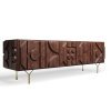 Comoda TV din lemn masiv stejar 180 cm premium Geotry, 180 x 40 x 65 cm, Homedit Comoda TV din lemn masiv stejar 180 cm premium Geotry, 180 x 40 x 65 cm, Homedit