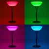 Masa Cocktail premium, lumina LED RGB, 80 x 106 cm, Homedit