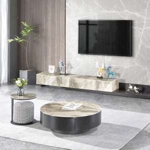 Comoda tv premium extensibila Nicole, (180-260) x 40 x 29 cm, Homedit Comoda tv premium extensibila Nicole, (180-260) x 40 x 29 cm, Homedit