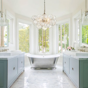 Candelabru Edmonton, sticla si otel, cu 6 sau 12 lumini, Homedit Candelabru Edmonton, sticla si otel, cu 6 sau 12 lumini, Homedit