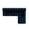 Canapea premium modulara din catifea Bellis, 288 x 96 cm, taburet 96 x 96 cm, albastru, Homedit Canapea premium modulara din catifea Bellis, 288 x 96 cm, taburet 96 x 96 cm, albastru, Homedit