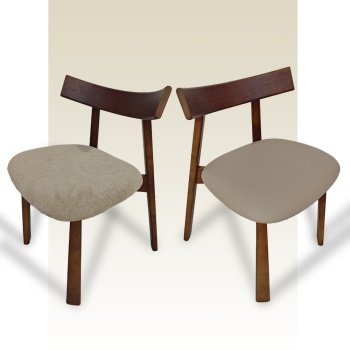Scaun premium Golian din lemn masiv, bej, Homedit