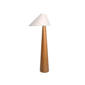 Lampa de podea Miya din lemn de stejar, 150 x 45 cm, Homedit