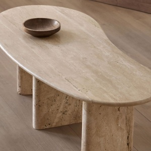 Masa cafea premium Carlo, piatra naturala, 128 x 58 x 40 cm, Homedit Masa cafea premium Carlo, piatra naturala, 128 x 58 x 40 cm, Homedit