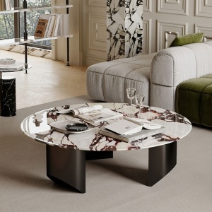 Masa cafea premium Arti, material Terrazzo, 80 x 35 cm, Homedit Masa cafea premium Arti, material Terrazzo, 80 x 35 cm, Homedit