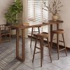 Masa premium Bellows, masa bar din lemn, 200 x 40 x 105 cm, Homedit Masa premium Bellows, masa bar din lemn, 200 x 40 x 105 cm, Homedit