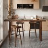 Scaun de bar Bellows, din lemn, 40 x 40 x 75 cm, Homedit