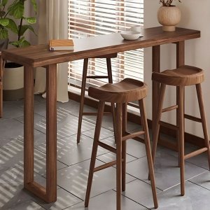 Scaun de bar Bellows, din lemn, 40 x 40 x 75 cm, Homedit