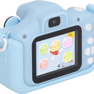 Mini camera foto albastru pentru copii, aparat foto mickey, Homedit