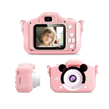 Mini camera foto roz pentru copii, aparat foto mickey Homedit