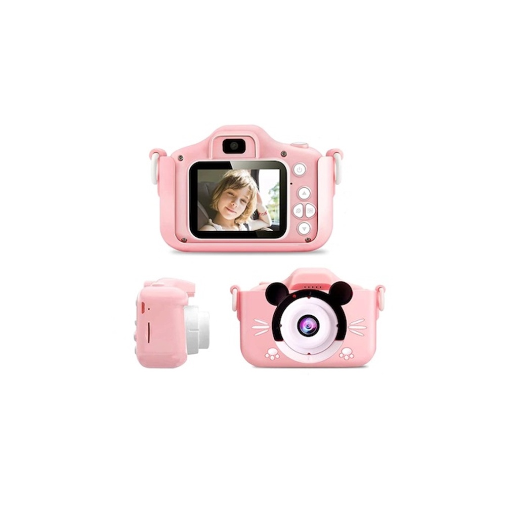 Mini camera foto roz pentru copii, aparat foto mickey Homedit Mini camera foto roz pentru copii, aparat foto mickey Homedit