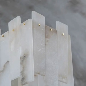 Candelabru Zima, cupru si marmura naturala, 95 x 30 x 63 cm, Homedit Candelabru Zima, cupru si marmura naturala, 95 x 30 x 63 cm, Homedit