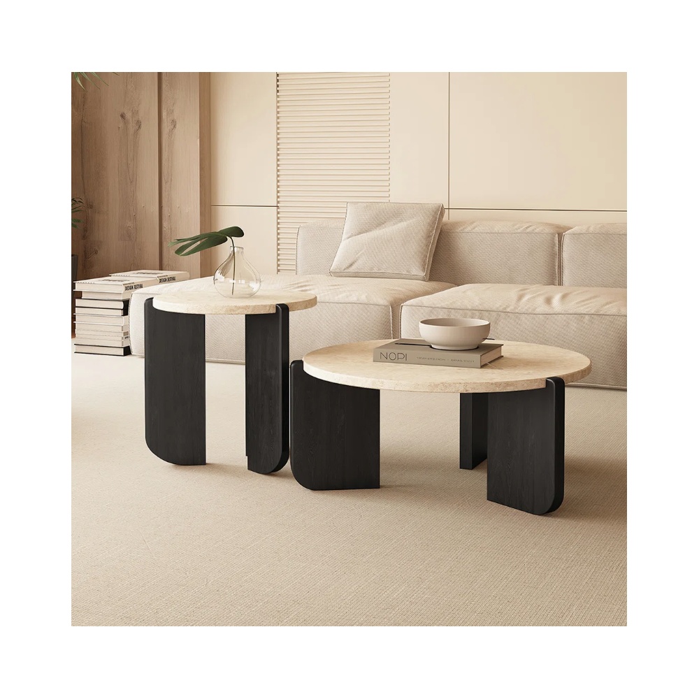Masa premium Luce, stejar rosu si Terrazzo, 80 x 35 cm, Homedit Masa premium Luce, stejar rosu si Terrazzo, 80 x 35 cm, Homedit