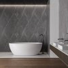 Cada baie Wavy, acril, 170 x 80 x 58 cm, alb, Homedit Cada baie Wavy, acril, 170 x 80 x 58 cm, alb, Homedit