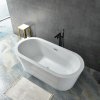 Cada baie Selly, acril, 170 x 80 x 58 cm, alb, Homedit Cada baie Selly, acril, 170 x 80 x 58 cm, alb, Homedit