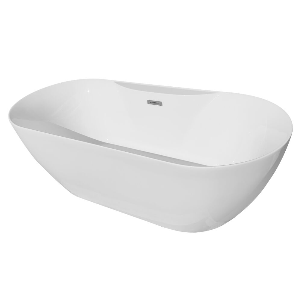 Cada baie Aky, acril, 170 x 75 x 58 cm, alb, Homedit Cada baie Aky, acril, 170 x 75 x 58 cm, alb, Homedit