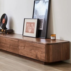 Consola tv 180 cm x 39 cm x 30 cm, consola lemn shape wood, Homedit