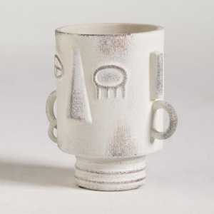 Vaza ceramica Gunna, 22 x 21 cm, alb, Homedit Vaza ceramica Gunna, 22 x 21 cm, alb, Homedit