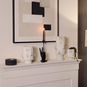 Vaza ceramica Gunna, 22 x 21 cm, alb, Homedit Vaza ceramica Gunna, 22 x 21 cm, alb, Homedit