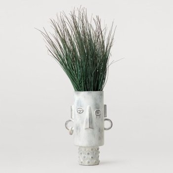 vaza ceramica tall gunna, 36 x 23 cm, alb, homedit