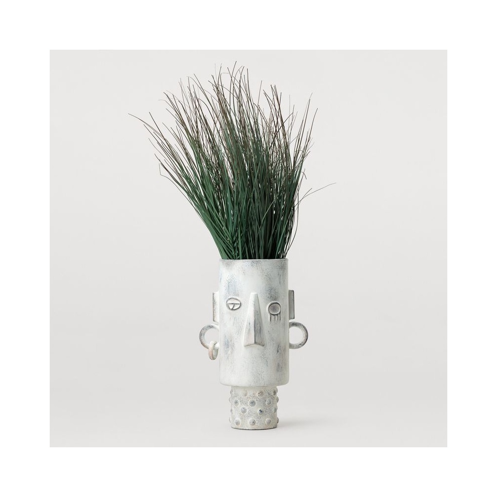 vaza ceramica tall gunna, 36 x 23 cm, alb, homedit vaza ceramica tall gunna, 36 x 23 cm, alb, homedit