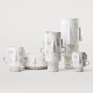 Vază ceramică Tall Gunna – albă, sculpturală, 36 x 23 cm | Homedit