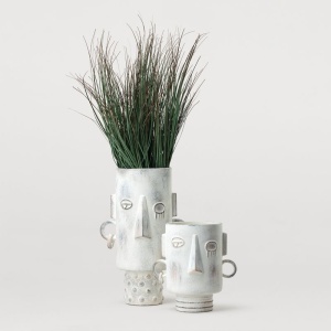 vaza ceramica tall gunna, 36 x 23 cm, alb, homedit vaza ceramica tall gunna, 36 x 23 cm, alb, homedit