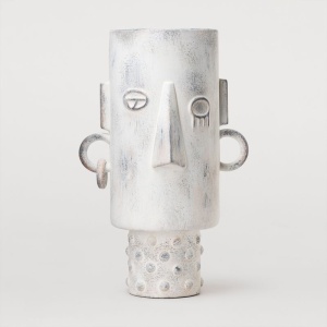 vaza ceramica tall gunna, 36 x 23 cm, alb, homedit vaza ceramica tall gunna, 36 x 23 cm, alb, homedit