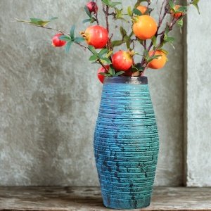 Vază ceramică Albora – albă, versatilă, 30 x 10 cm | Homedit