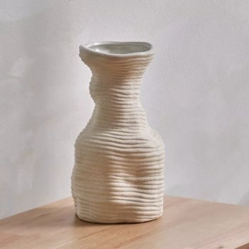 vaza ceramica zova, 29 x 15,5 cm, bej, homedit