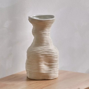 vaza ceramica zova, 29 x 15,5 cm, bej, homedit