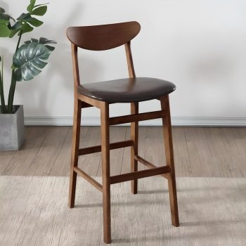 scaun de bar din lemn masiv volya, homedit