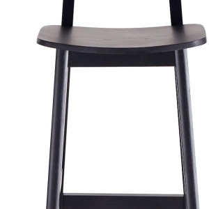 scaun de bar din lemn de cauciuc rika, scaun lemn si ratan, homedit scaun de bar din lemn de cauciuc rika, scaun lemn si ratan, homedit