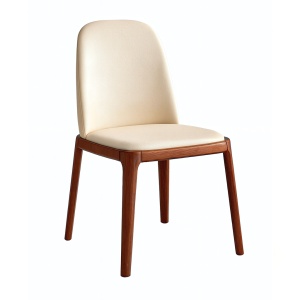 Scaun Flexi Form Walnut – Lemn de Frasin și Piele Microfibră Premium | Homedit