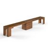 Masa extensibila 45 cm la 300 cm Even, din lemn masiv, Homedit Masa extensibila 45 cm la 300 cm Even, din lemn masiv, Homedit