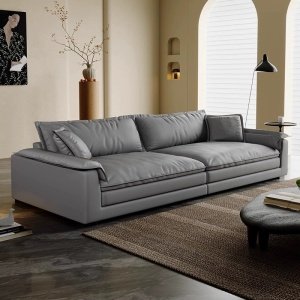 Canapea Alyma, topper si material tehnologic anti pata, Homedit