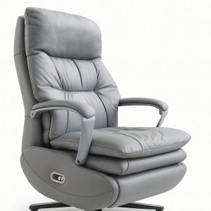 Scaun de birou Nirvana rabatabil cu suport picioare – piele microfibră premium | Homedit