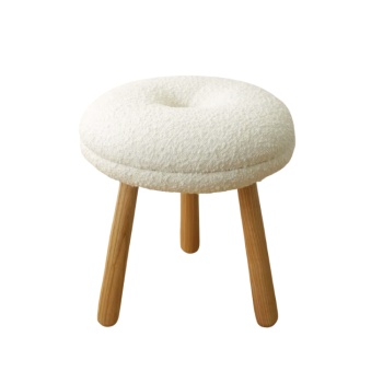 Taburet premium din lemn masiv de frasin 39 cmx44 cm Donut seat