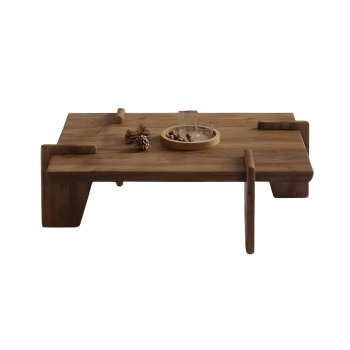 Masa cafea Wolst, masa premium din stejar rosu, 110 x 70 x 38 cm, Homedit