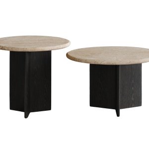 set mese cafea premium din stejar rosu si piatra manaby, Homedit