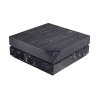 Masa cafea premium Zircon, piatra naturala, lemn trandafir negru si furnir 80 x 80 x 31 cm, Homedit