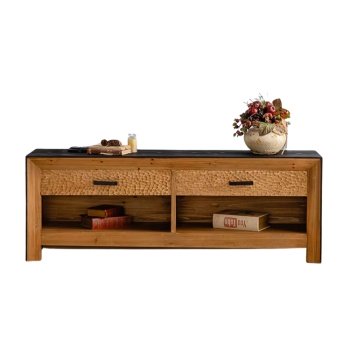 Comoda 160 cm din lemn masiv Wabi, comoda tv, Homedit