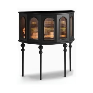 Consola din lemn masiv de stejar Half, 85 cm x 80 cm x 40 cm, Homedit