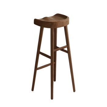 Scaun de bar Bellows, din lemn, 40 x 40 x 75 cm, Homedit